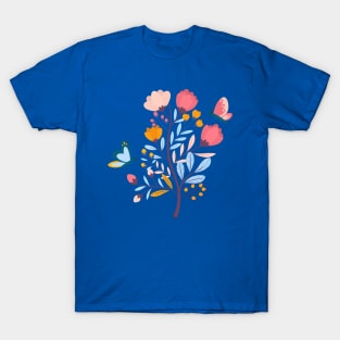 Floral Branch Butterfly T-Shirt